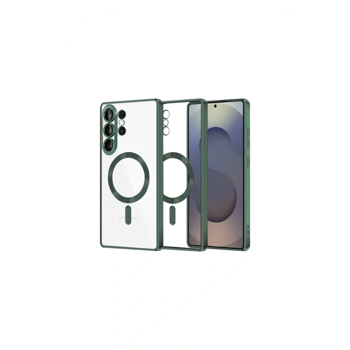 Samsung Galaxy S26 Ultra Kross Magneticsafe Kapak - Koyu Yeşil