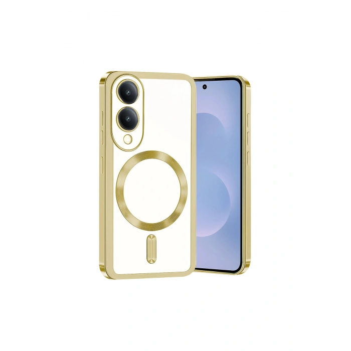 Samsung Galaxy S25 Edge Kross Magneticsafe Kapak - Gold