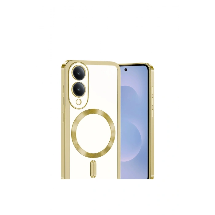 Samsung Galaxy S25 Edge Kross Magneticsafe Kapak - Gold