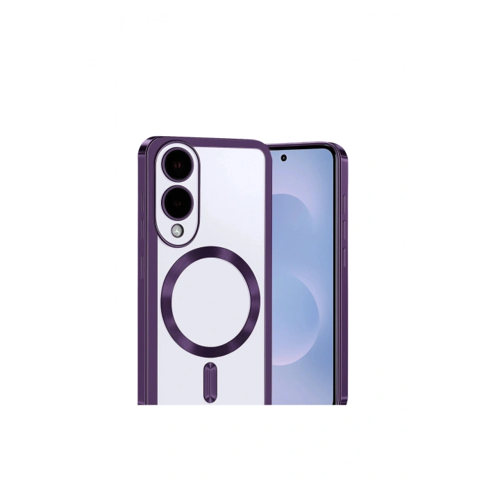 Samsung Galaxy S25 Edge Kross Magneticsafe Kapak - Mor