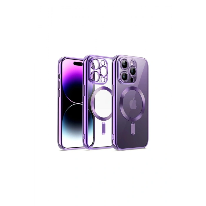 İphone 14 Pro Kılıf Kross Magneticsafe Kapak - Mor