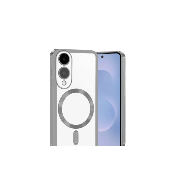 Samsung Galaxy S25 Edge Kross Magneticsafe Kapak - Gümüş