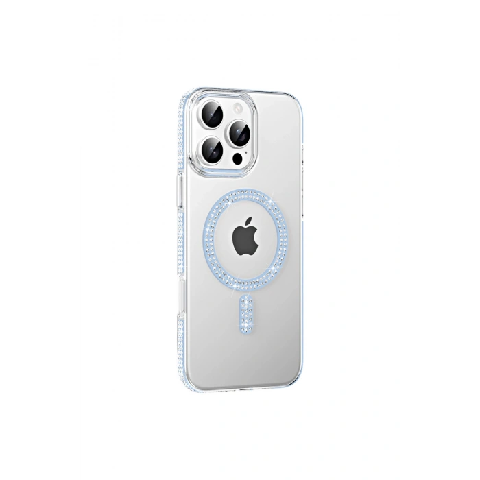 Joko İphone 16 Pro Max Move Taşlı Magsafe Kapak - Mavi