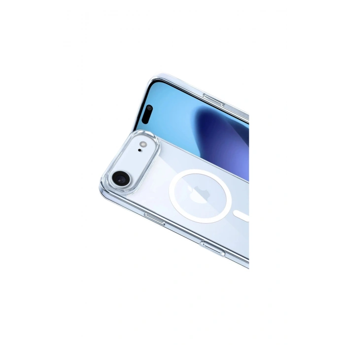 İphone 17 Air Combo Sert Şeffaf Magsafe Kapak - Şeffaf