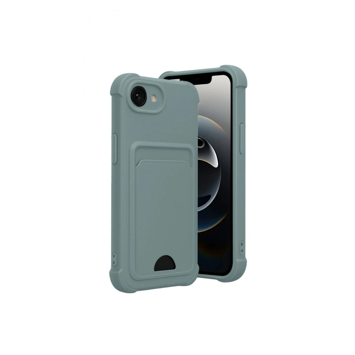 İphone 16e Kelvin Kartvizitli Silikon - Açık Yeşil