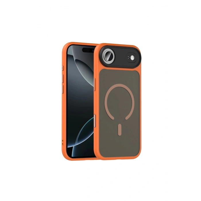 Joko İphone 17 Air Megane Magsafe Kapak - Turuncu