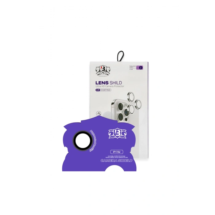 İphone 17 Air Bilvis Titan Kamera Lens - Siyah