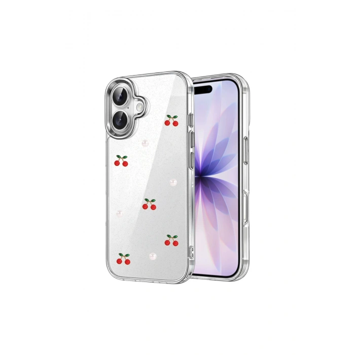 İphone 16 Plus Fiyonk Desenli Kapak - Desen 9