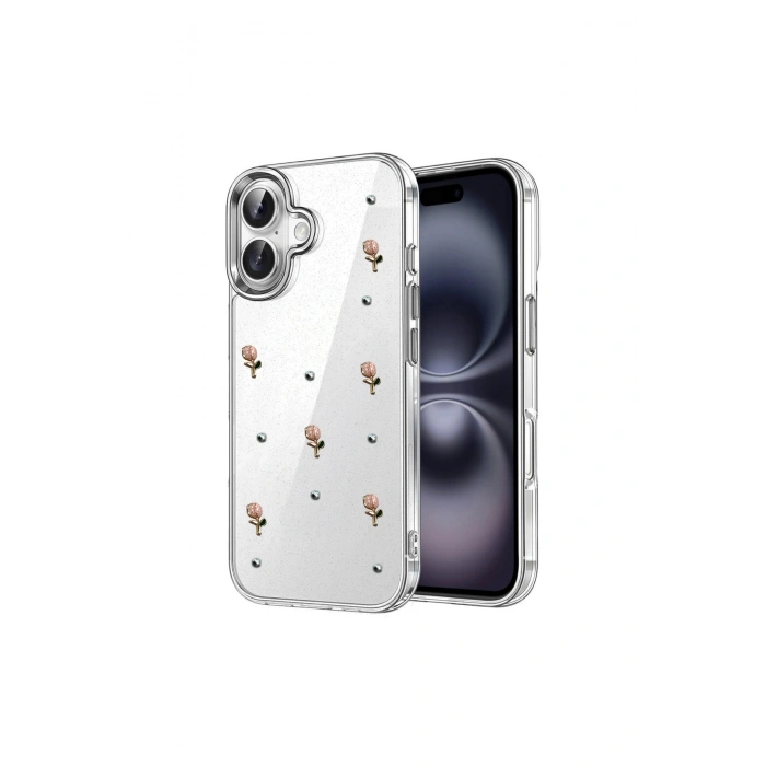 İphone 16 Plus Fiyonk Desenli Kapak - Desen 6