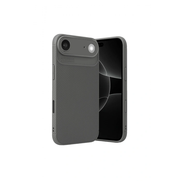 İphone 17 Air Auto Focus Karbon Kapak - Gri