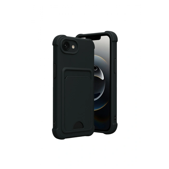 İphone 16e Kelvin Kartvizitli Silikon - Siyah