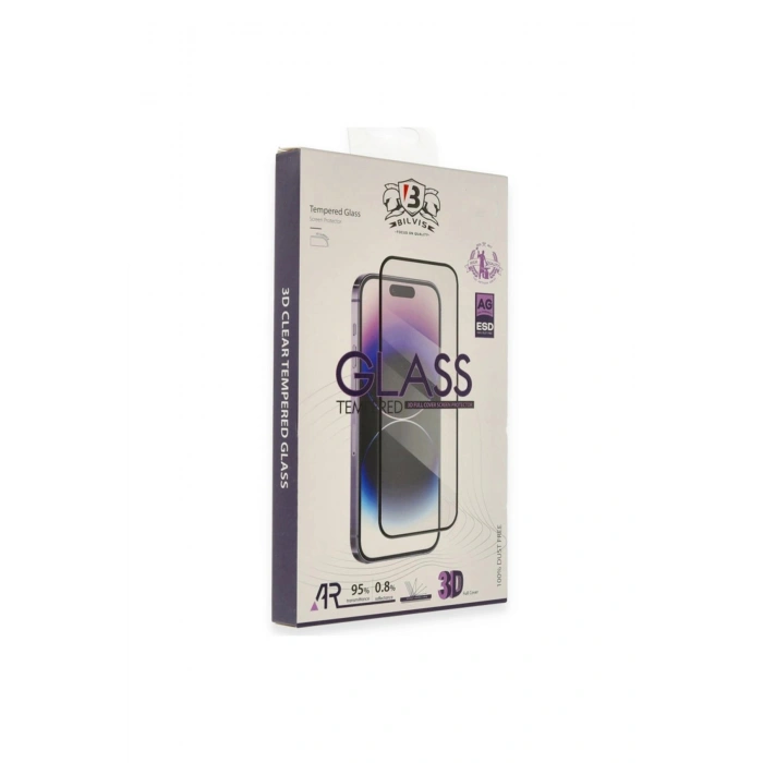 İphone 17 Pro Bilvis 3d Cam Ekran Koruyucu - Siyah