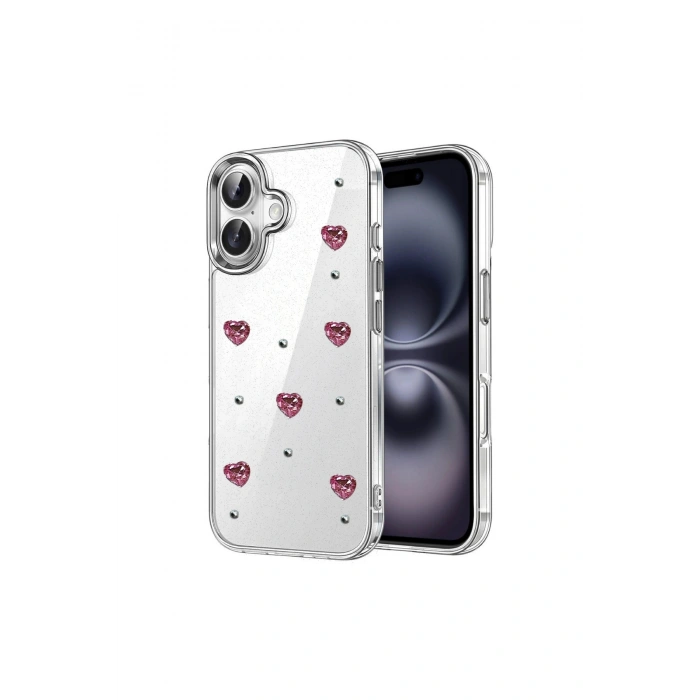 İphone 16 Plus Fiyonk Desenli Kapak - Desen 3