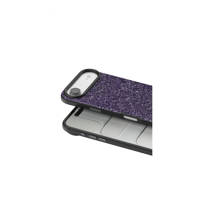 Onegif İphone 17 Air Bright Simli Kapak - Derin Mor