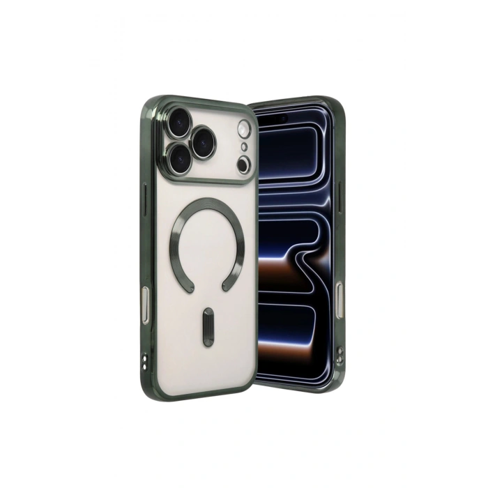 İphone 17 Pro Kross Magneticsafe Kapak - Koyu Yeşil