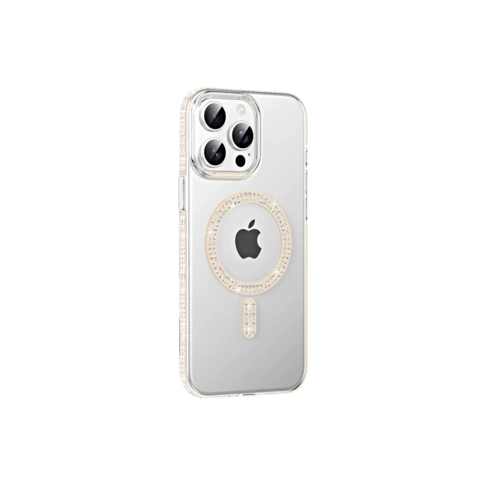 Joko İphone 15 Pro Max Move Taşlı Magsafe Kapak - Pembe