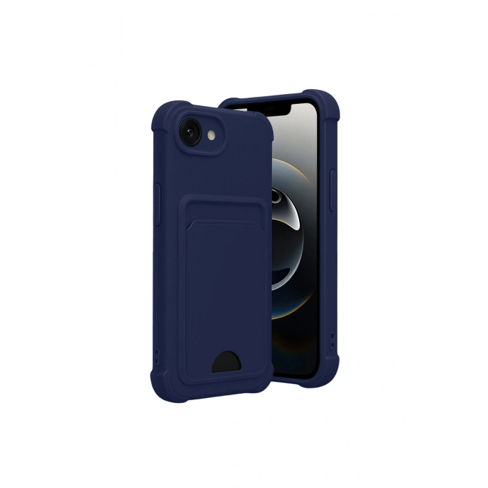 İphone 16e Kelvin Kartvizitli Silikon - Lacivert