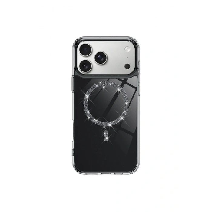 İphone 17 Pro Live Diamond Magsafe Kapak - Siyah