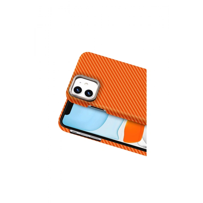 İphone 11 Vega Magsafe Kapak - Turuncu