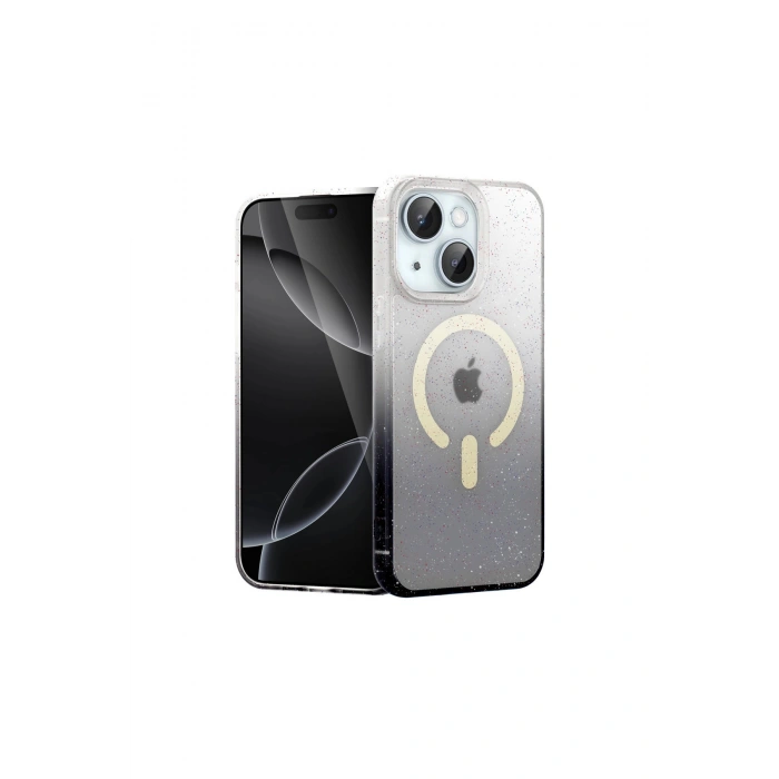 İphone 14 Pummel Shiny Magsafe Kapak - Siyah