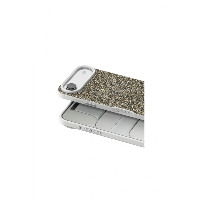 Onegif İphone 17 Air Bright Simli Kapak - Çöl Titanyum