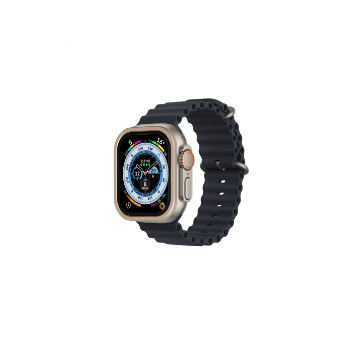 Watch Ultra 49mm Alüminyum Kasa Cam Ekran Koruyucu - Gold