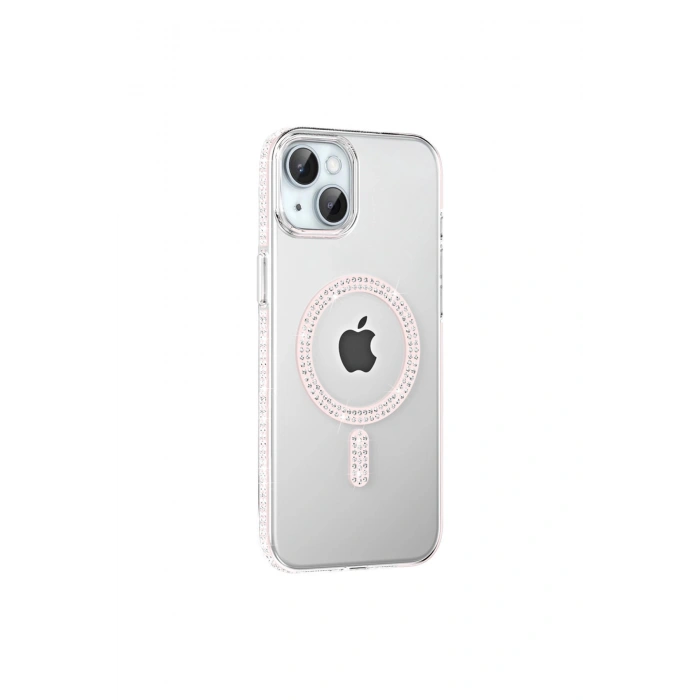 Joko İphone 14 Move Taşlı Magsafe Kapak - Gümüş