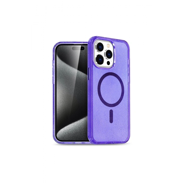 Joko İphone 15 Pro Max Magsafe Kapak - Mor