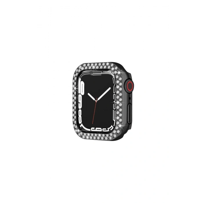 Watch 42mm Taşlı Kasa - Siyah