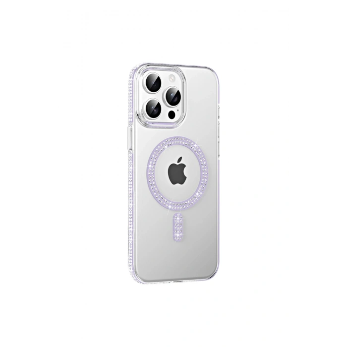 Joko İphone 14 Pro Max Move Taşlı Magsafe Kapak - Lila