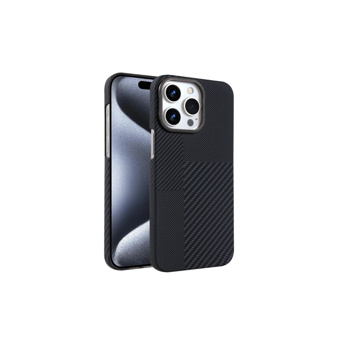 İphone 15 Pro Max Vega Magsafe Kapak - Siyah