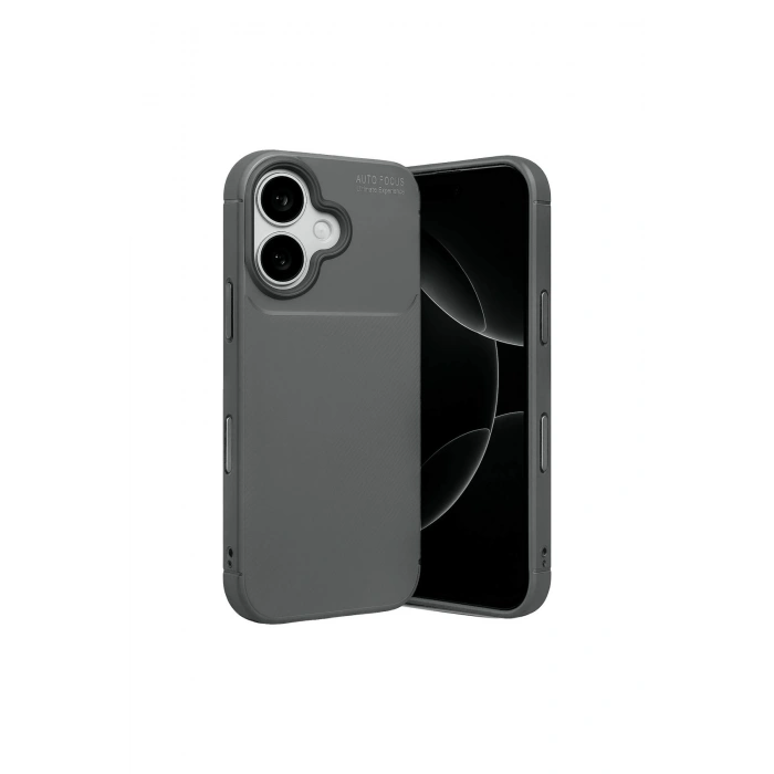 İphone 17 Auto Focus Karbon Kapak - Gri