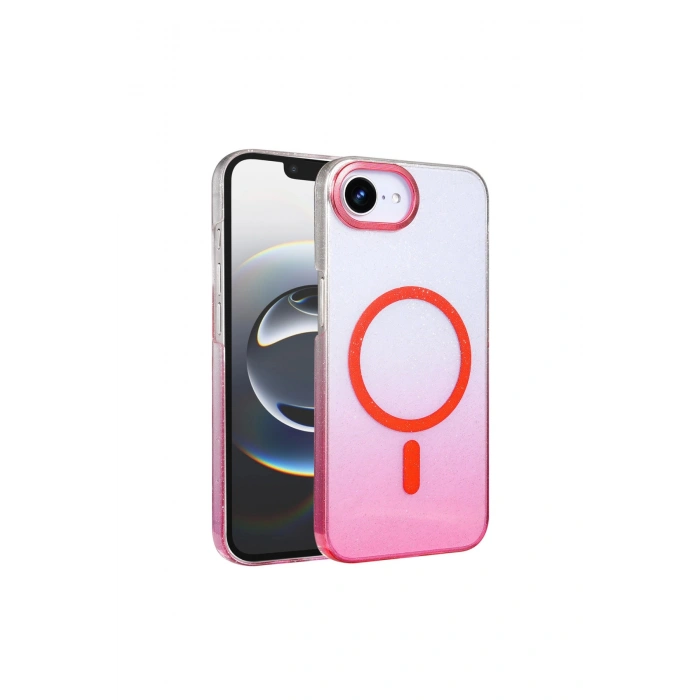 İphone 16e Glossy Magsafe Kapak - Pembe