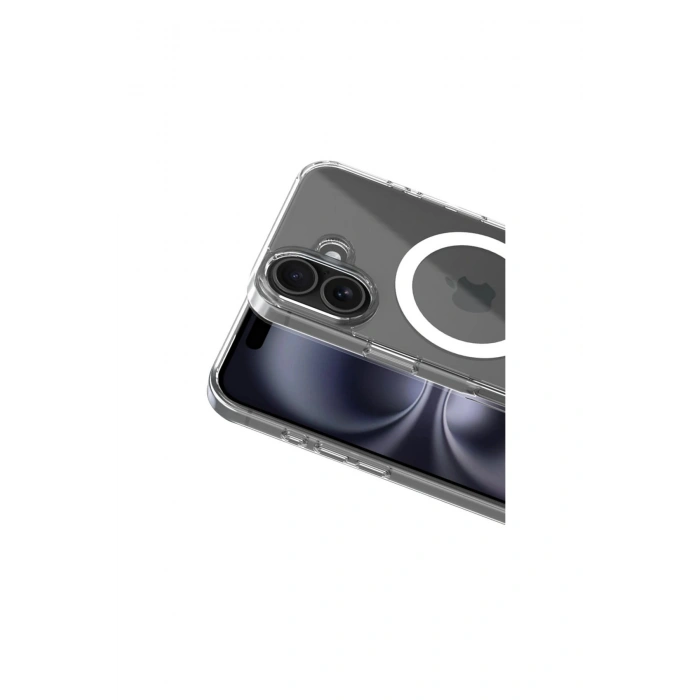 İphone 17 Combo Sert Şeffaf Magsafe Kapak - Şeffaf