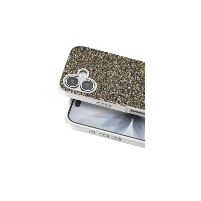 Onegif İphone 17 Bright Simli Kapak - Çöl Titanyum