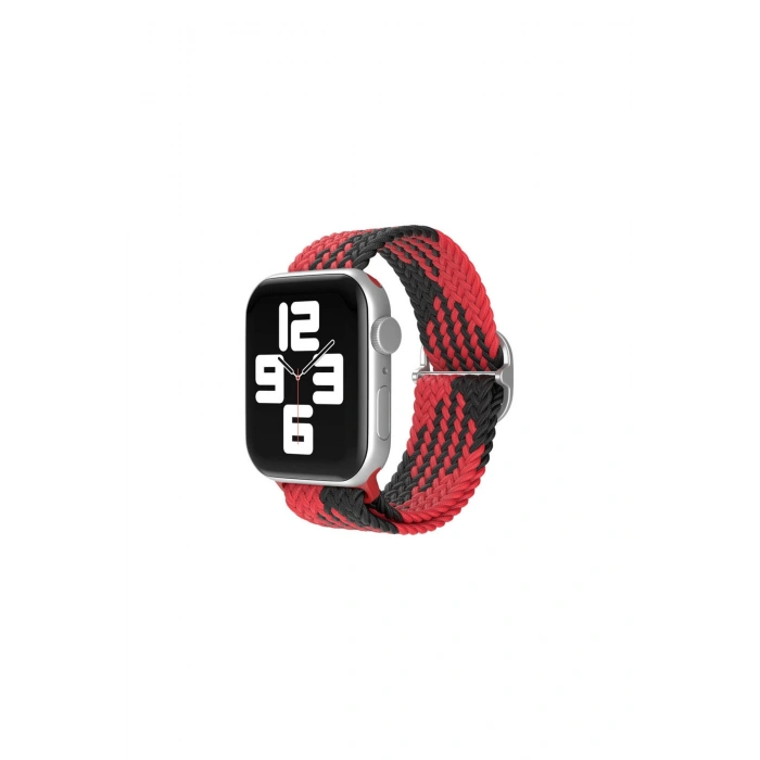 Watch 42mm Kordon (SAAT DEĞİLDİR) - Kırmızı-siyah