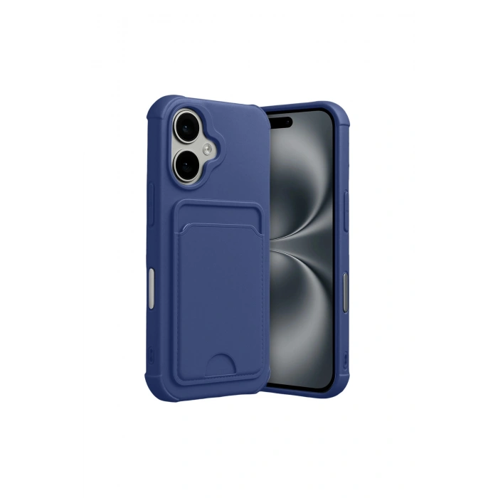 İphone 17 Kelvin Kartvizitli Silikon - Lacivert