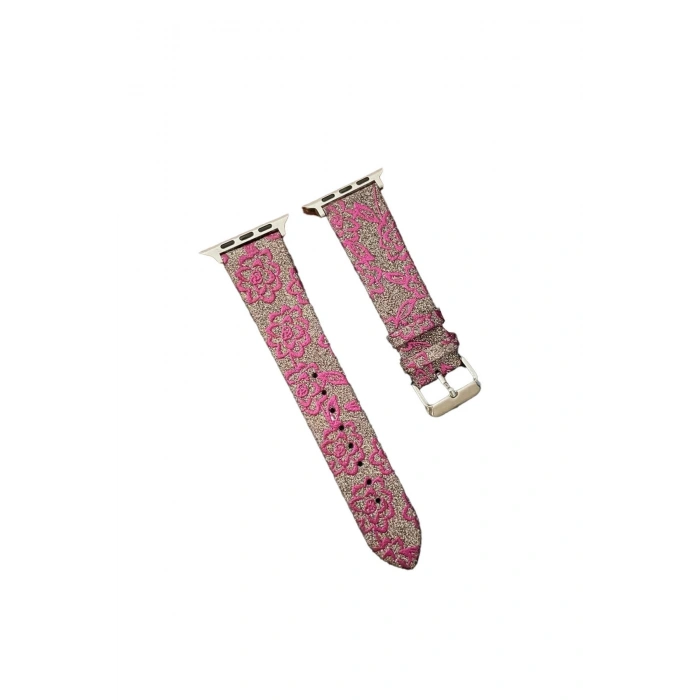 Watch 38mm Creeper Desenli Kordon (SAAT DEĞİLDİR) - Pembe