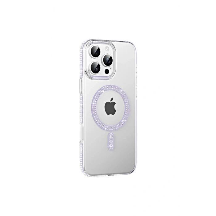 Joko İphone 16 Pro Move Taşlı Magsafe Kapak - Lila