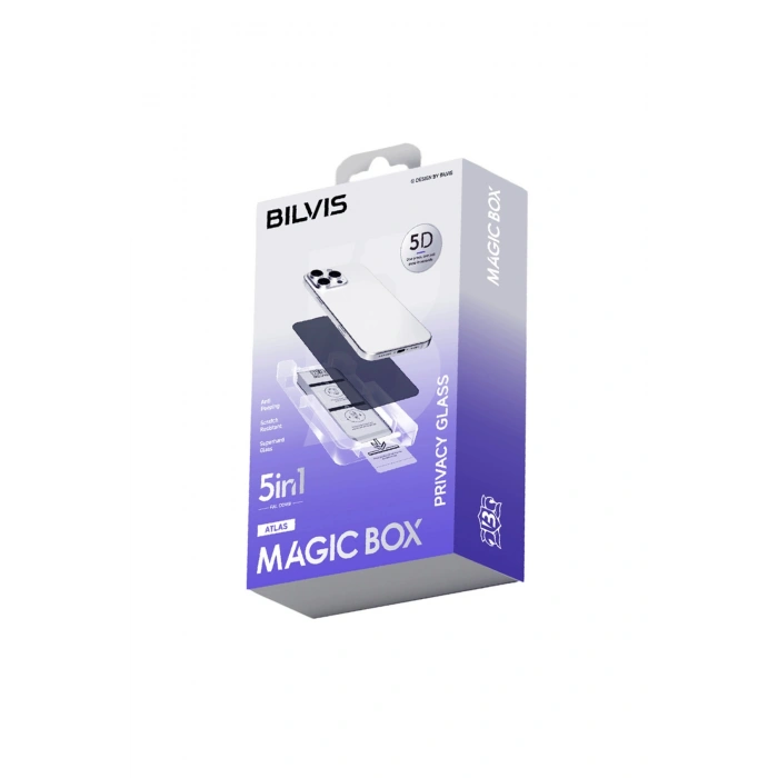 İphone 11 Bilvis 5in1 5d Magic Hayalet Cam Ekran Koruyucu - Siyah