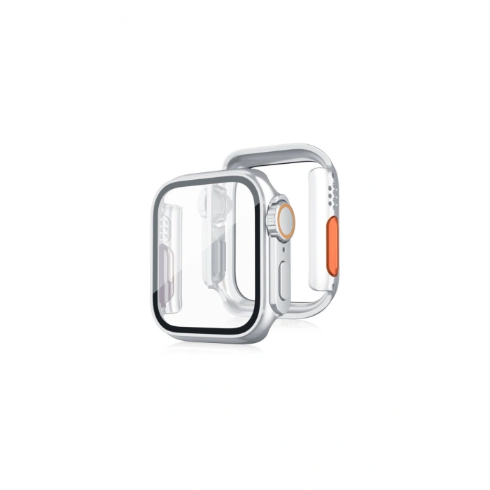 Watch 44mm Watch 49mm Kasa Dönüştürücü Ve Ekran Koruyucu - Gümüş