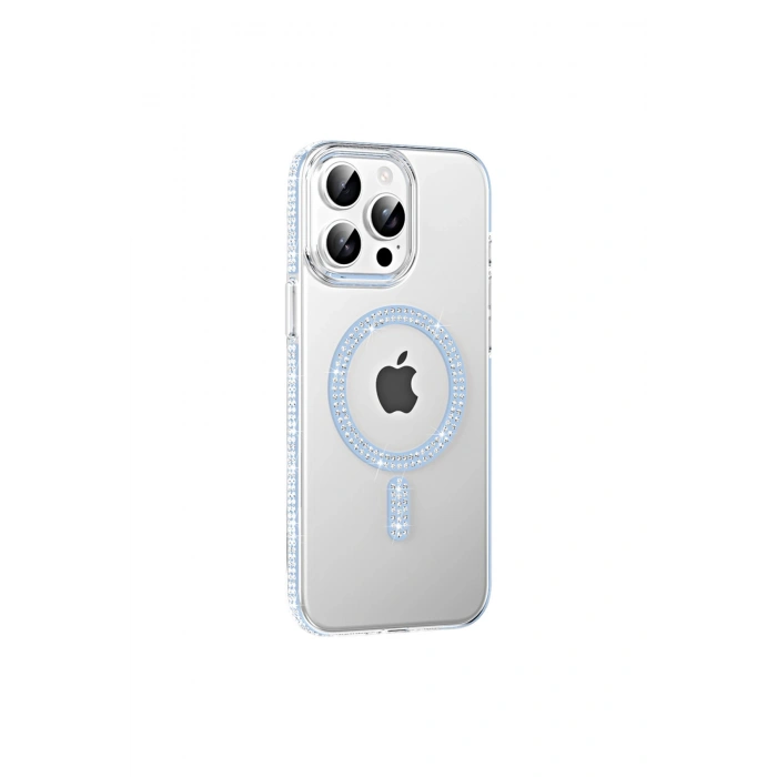 Joko İphone 14 Pro Max Move Taşlı Magsafe Kapak - Mavi