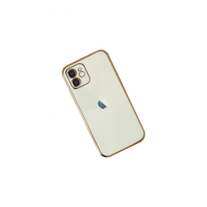 İphone 11 Kılıf Lensli Silikon - Gold