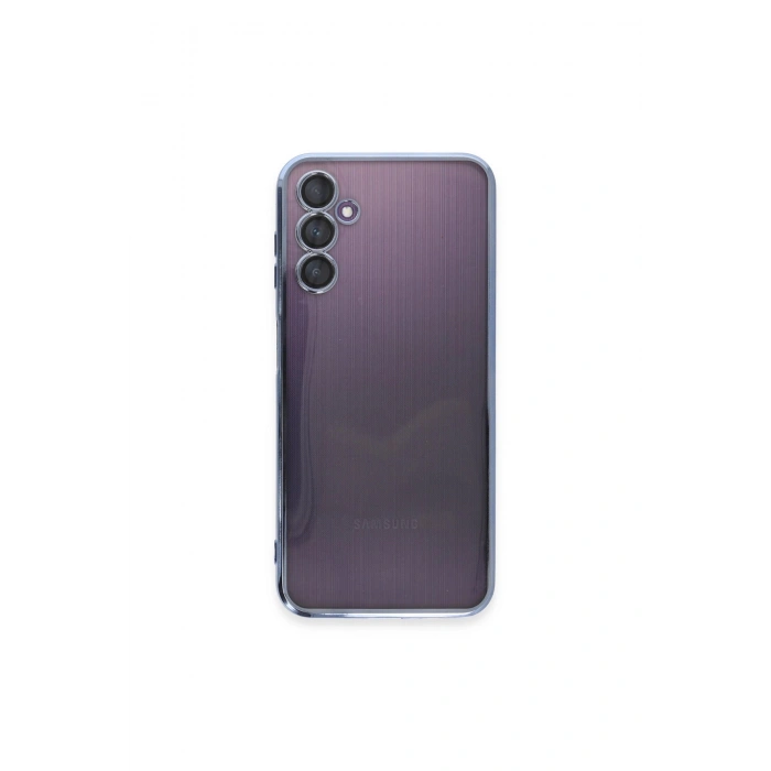 Samsung Galaxy A14 4g Kılıf Lensli Silikon - Açık Mavi