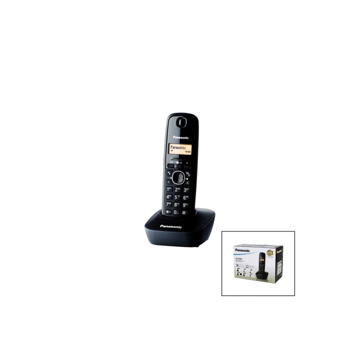 KX-TG1611 SİYAH - OVAL KABLOSUZ DİJİTAL TELSİZ TELEFON (5324)