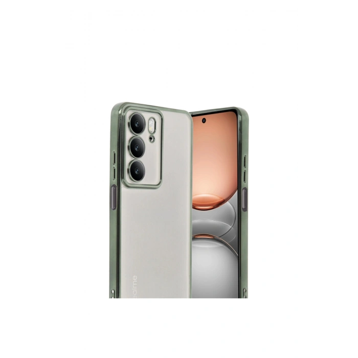 Realme C75 4g Kılıf Lensli Silikon - Yeşil