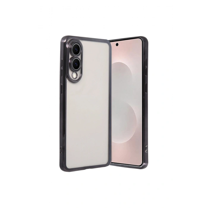 Samsung Galaxy S25 Edge Lensli Silikon - Siyah