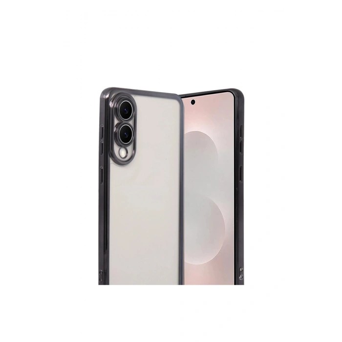 Samsung Galaxy S25 Edge Lensli Silikon - Siyah