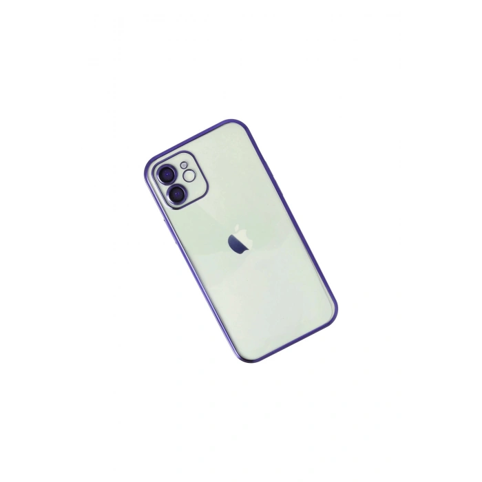 İphone 11 Kılıf Lensli Silikon - Mor