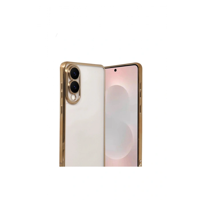 Samsung Galaxy S25 Edge Lensli Silikon - Gold